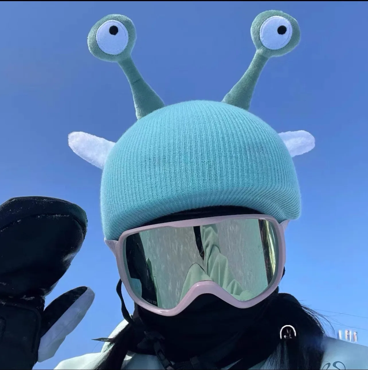 

Чехол для лыжного шлема, декоративные чехлы для шлемов, моющиеся, для мужчин и женщин, для активного отдыха, милые вязаные чехлы для шлемов, теплые чехлы-шапки