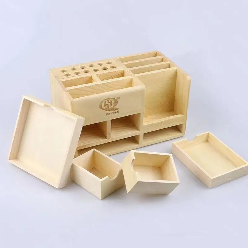 MA YUAN Multifunction Wooden Storage Box Screwdriver Tweezers Holder Mobile Phone Repair Desktop Reception Tool Parts Box