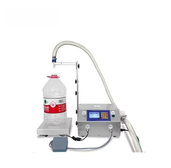 

Fully Automatic Quantitative Liquid Filling Machine For Beverage Laundry Liquid Edible Oil For Glass Large Flow Weighing Type