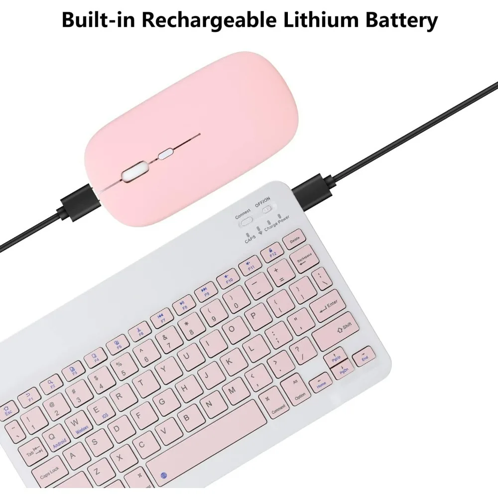 10 lnch ワイヤレス Bluetooth ミニキーボード iPad 電話タブレットポータブル Bluetooth キーボードとマウスサムスン Xiaomi Android