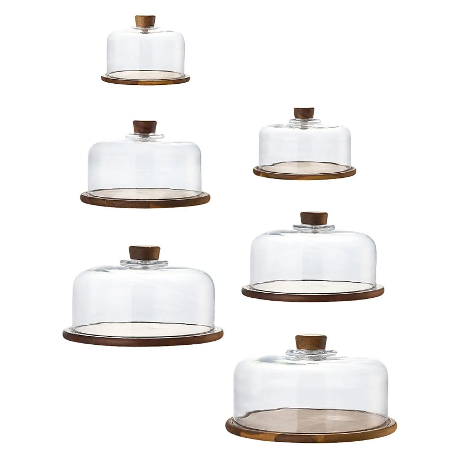 

Cake Stand with Dome Multifunctional Platter Dessert Dome with Serving Tray for Kitchen Shops Pastries Restaurants Appetizer