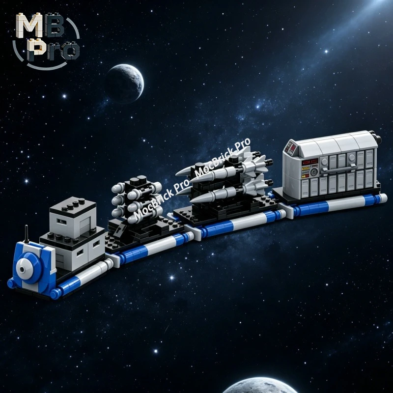 

Hover Supply Lift Platform Building Blocks Space Supply Station MOC Toy Desktop Display Ornament