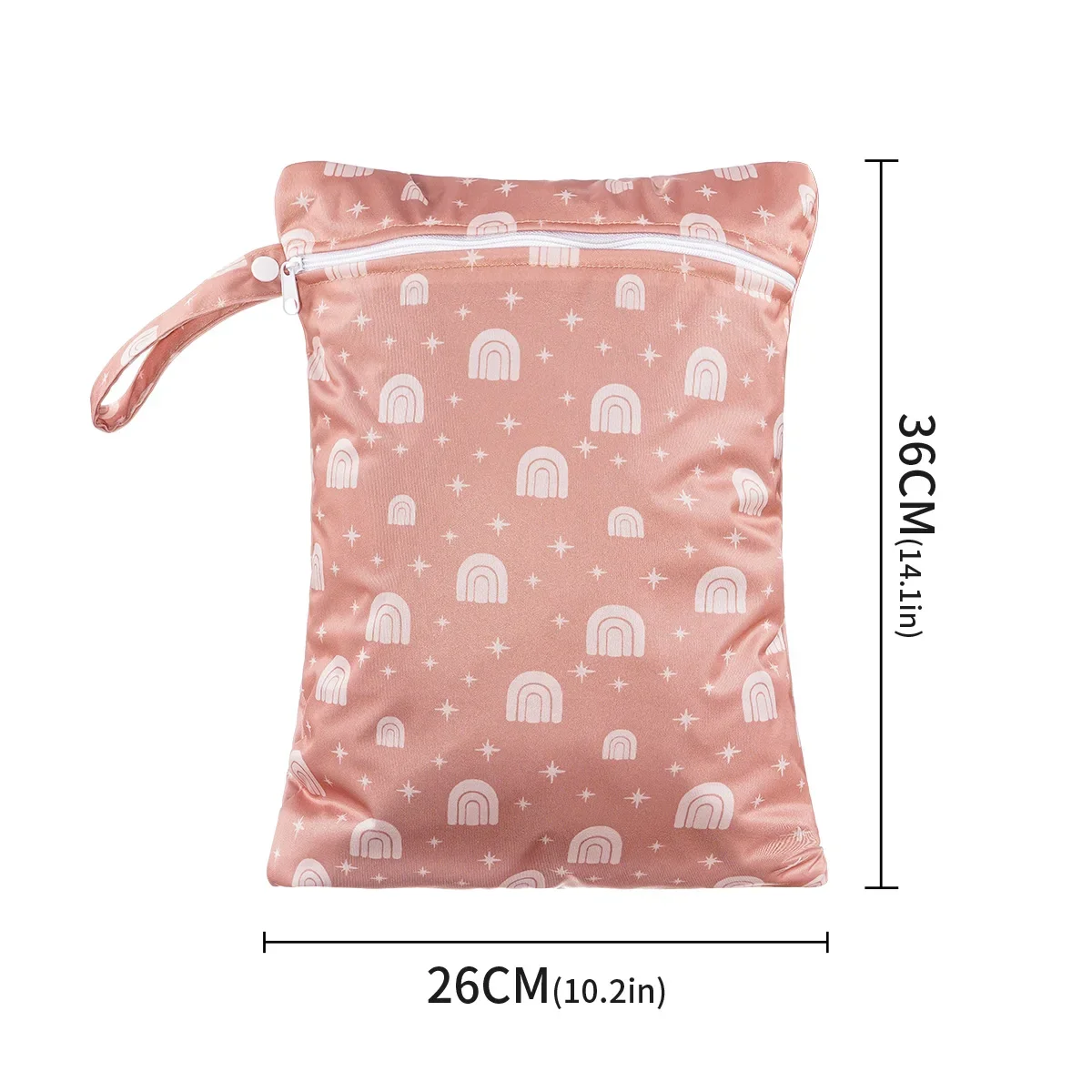 Recycled PUL Wetbag For Baby Diapers Nappies Reusable Waterproof Diaper Bag 28cmx36cm