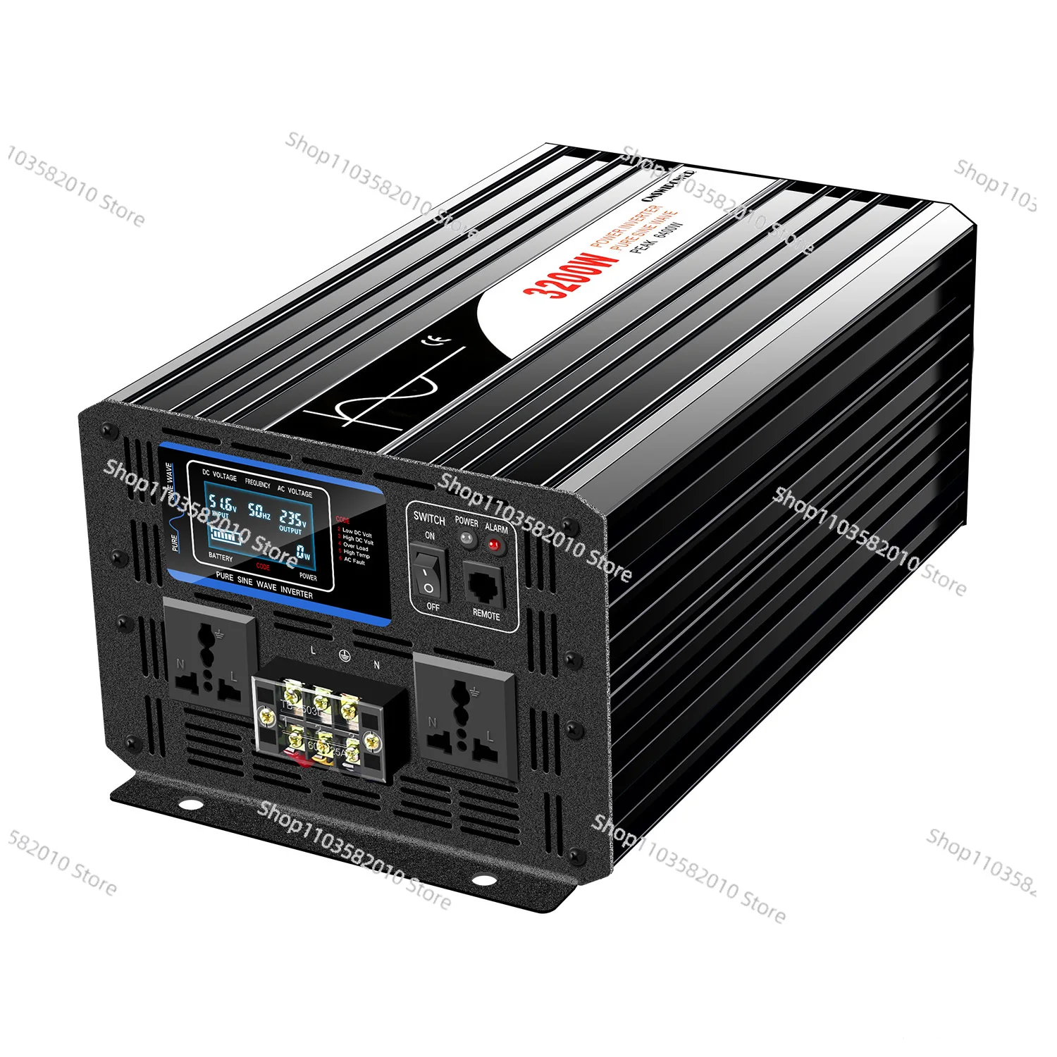 

Swipower Inverter DC12V 24V 48V to AC 110V 220V 3200W Pure Sine Wave Inverter 50/60HZ Output Frequency Power Inverter