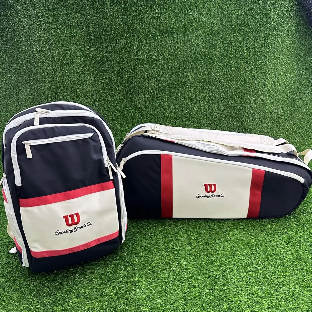 

Теннисная сумка Wilson 2024, новая серия COURAGE, красный, белый, черный рюкзак, 9 шт., сумка для теннисных ракеток, аксессуары, сумка для мужчин и женщин