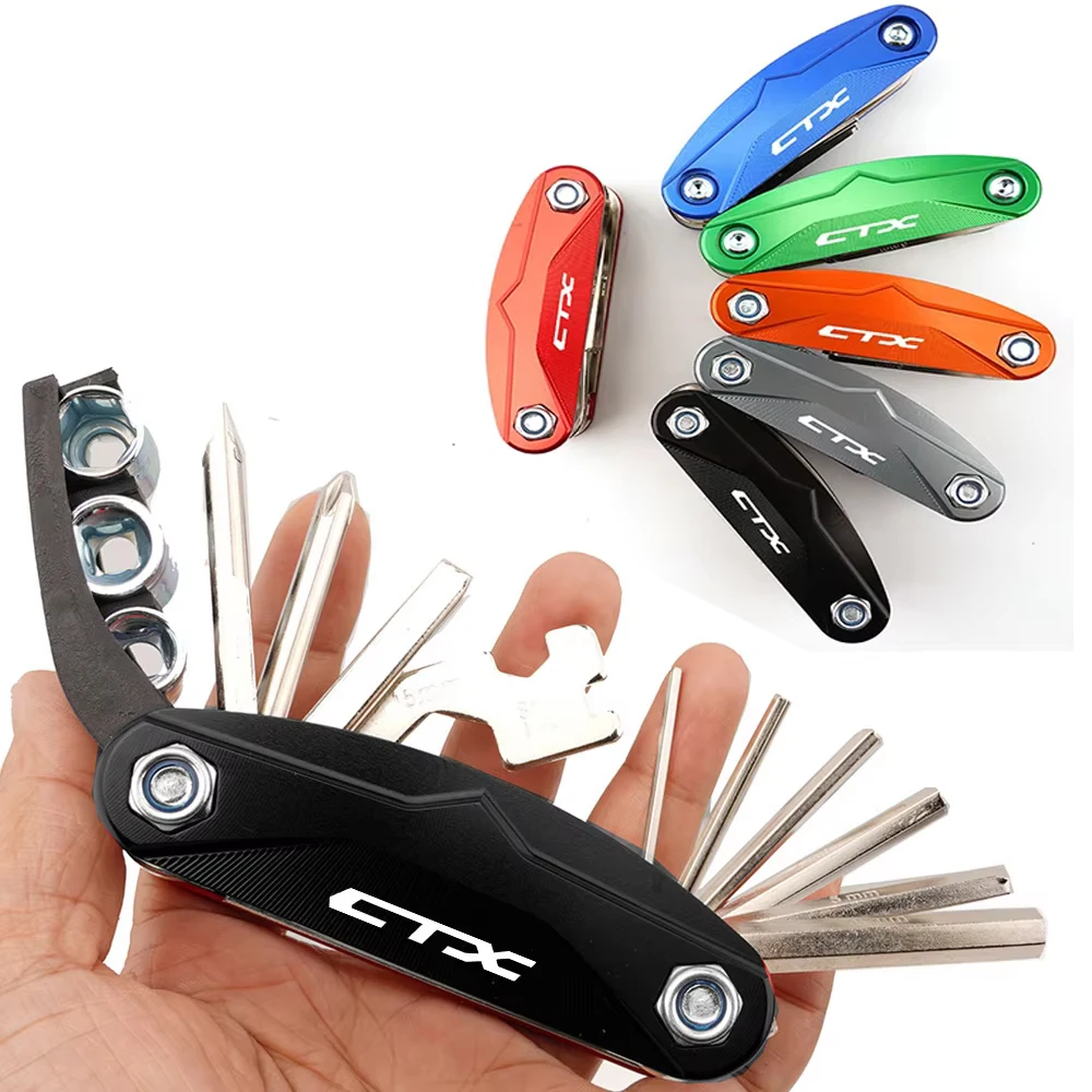 Juego de destornilladores de reparación de herramientas de combinación multifunción para motocicleta, accesorios universales para Honda CTX 700 1300 700N CXT700/N CT