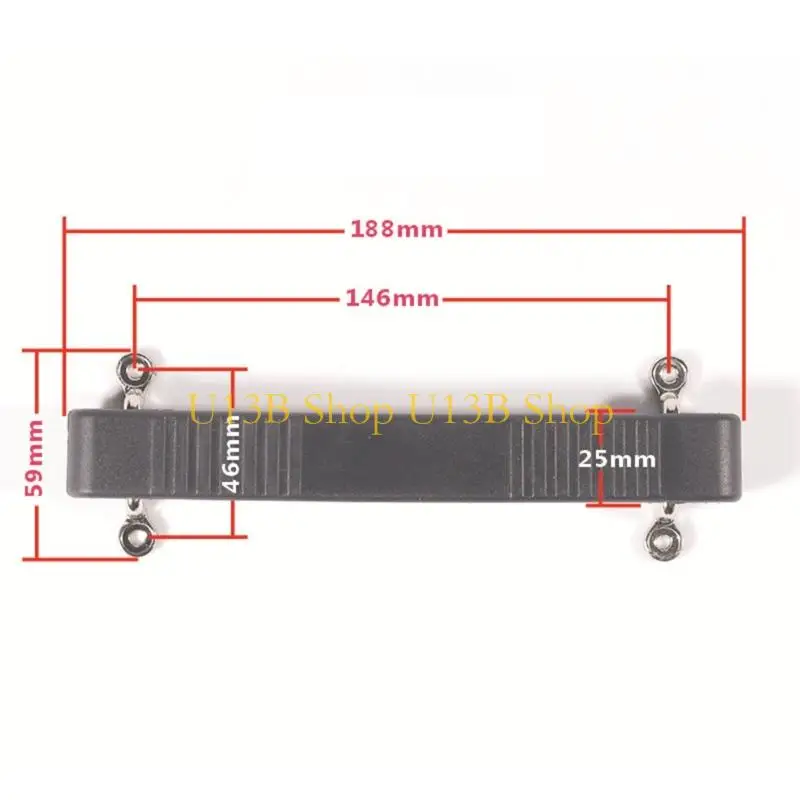 U13B Guitar Cabinet Amp Strap Handle PVC Heavy Duty Carrying Handle Grip Case Box Loudspeaker Handle Secure Replacement