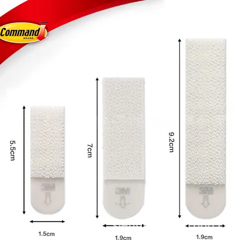 10 Pcs 3M 명령 걸이 스트립, 손상 없음 걸이 스트립, 도구 없음, 벽걸이 스트립, 중형, 소형