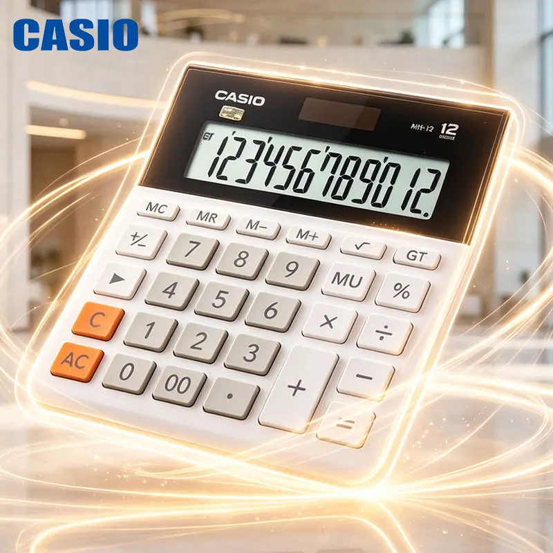 Casio MH-12 Ultra-Long Battery Life Calculator, Low Power Consumption in Standby Mode, Suitable for Long-Term Use, High Accuracy