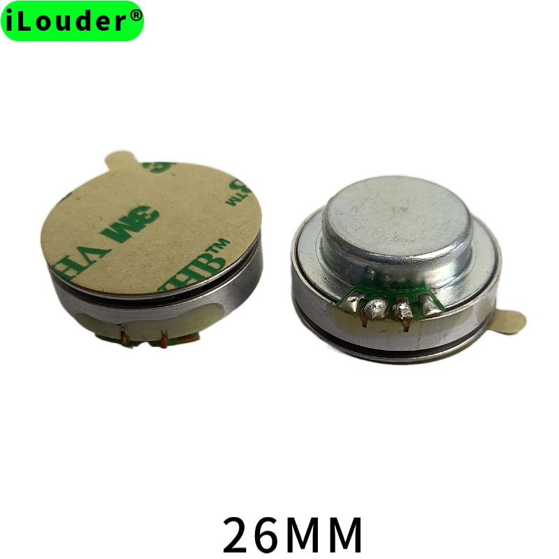 Mini 26mm 4Ω/8Ω For Choose RMS Power 3W Audio Vibration Exciter 1 Inch Metal Bone Conduction Transducer Speaker (1pcs Speaker)