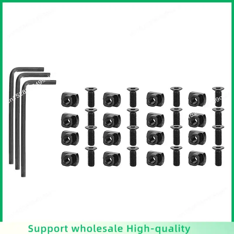 

ABSF 16 шт. M 4 Т-образный метрический винт, черный для стандартных рельсовых систем, с резьбовыми винтами