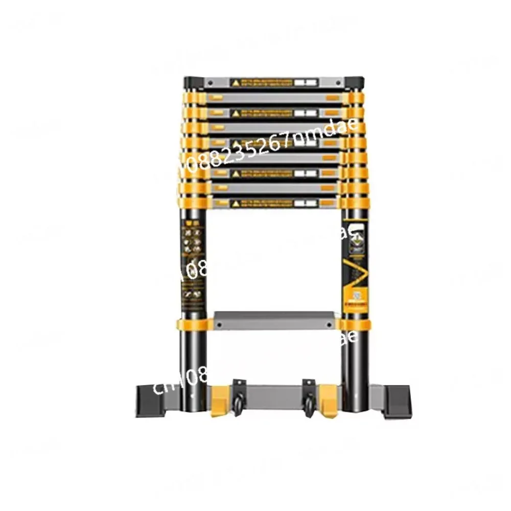 

Multi-functional Portable Engineering Folding Home Lift Straight Ladder Staircase Aluminum Alloy Thickened Telescopic Ladder