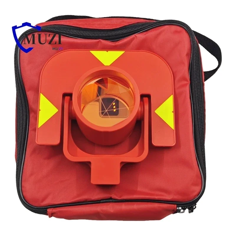 High Quality GPR111 Red Single Prism For Swiss Type Total Stations Prism Surveying Instrument Offset 0mm Constant With Soft Bag