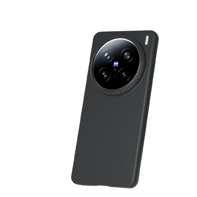 Carbon Fiber Phone Cases for Vivo X200 Pro /X200 Pro Mini /X200 Aramid Carbon Fiber Business Protective Case Hard Shell