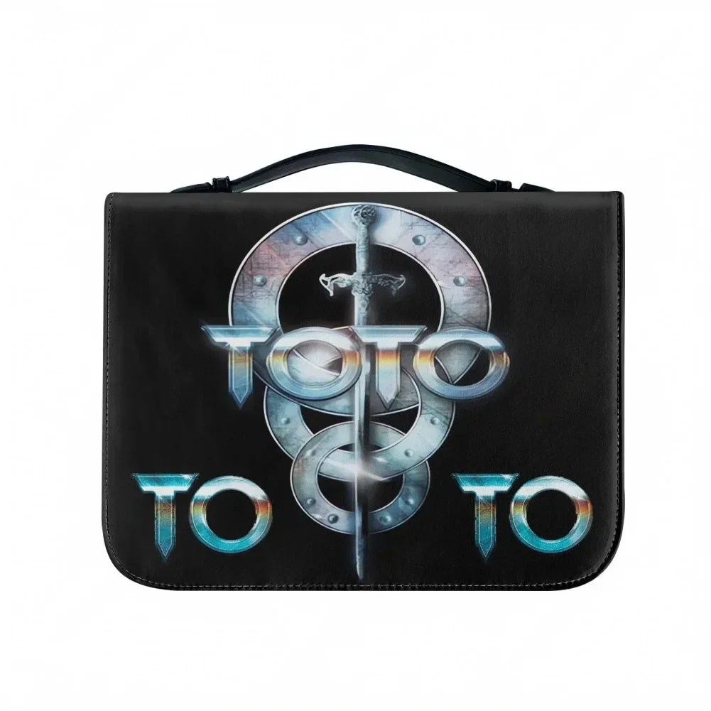 Toto band Bible Bags Retro Interesting Christian Gifts Personalized Cover Bible Pack Waterproof Leather Bag Pockets Package Case