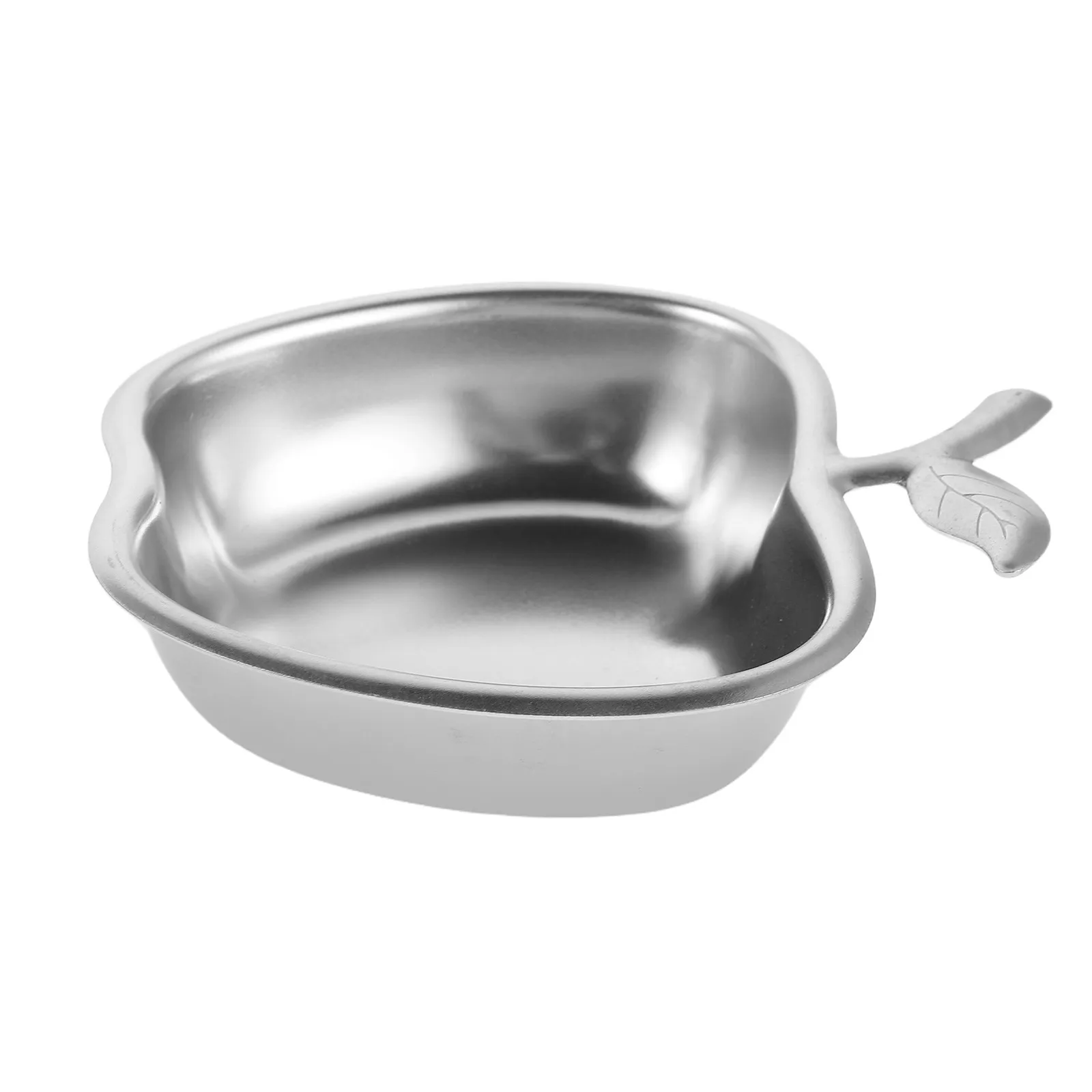 Apple Shaped Stainless Steel Honey Dish for Rosh Hashanah and Passover Seder Festive Tableware Holiday Serving Platter Jewish