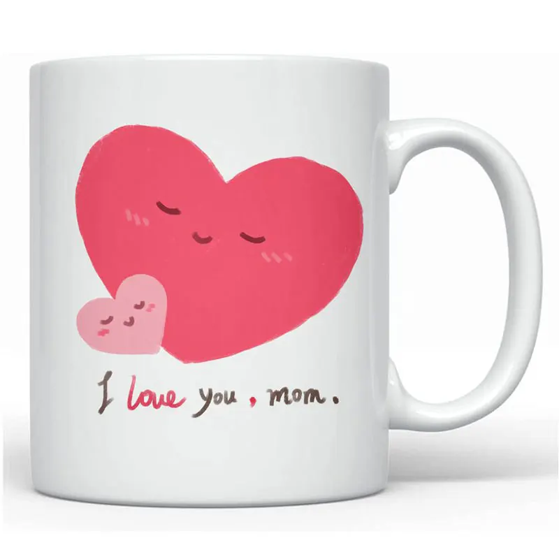 2022 ceramic porcelain mom day cup love mom day mother's day gift mug for sublimation