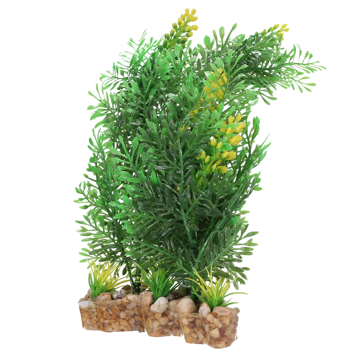 

Green Leaf Artificial Grass For Fish Tank Decoration Realistic Aquarium Plants Safe For Fresh Salt Water Easy Clean