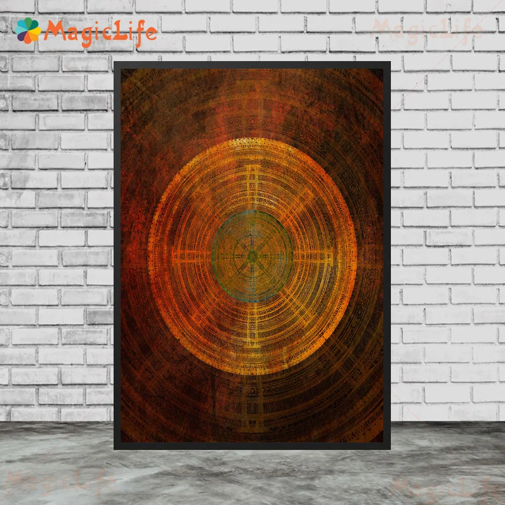 Religion Hinduism Shiva's Trident Third Eye Lotus Wall Pictures For Living Room Vintage Poster Wall Art Canvas Painting Unframed