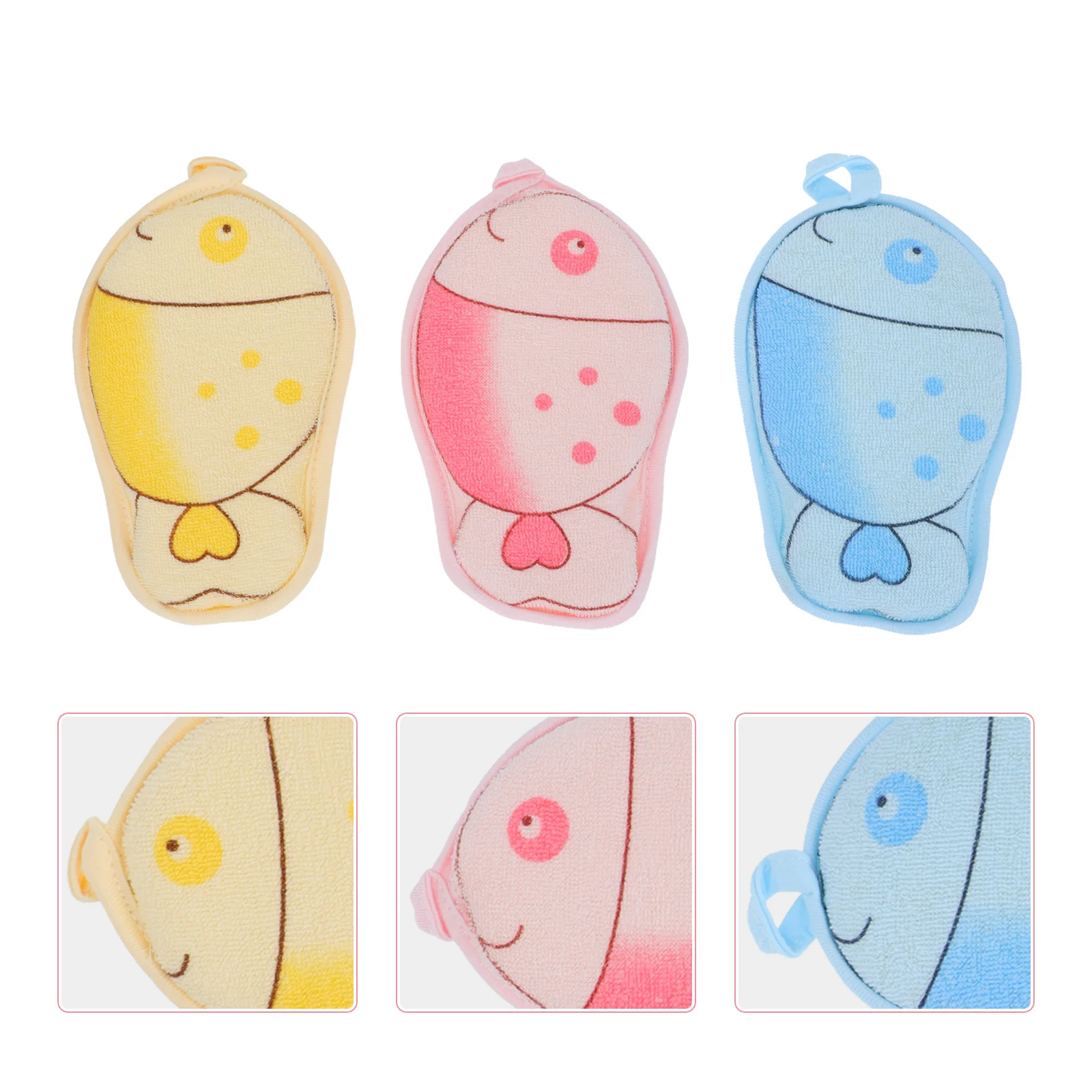 

3 шт. детское банное полотенце, мягкие удобные детские полотенца для душа с мультяшным узором, портативные легкие купальные принадлежности, детское банное полотенце