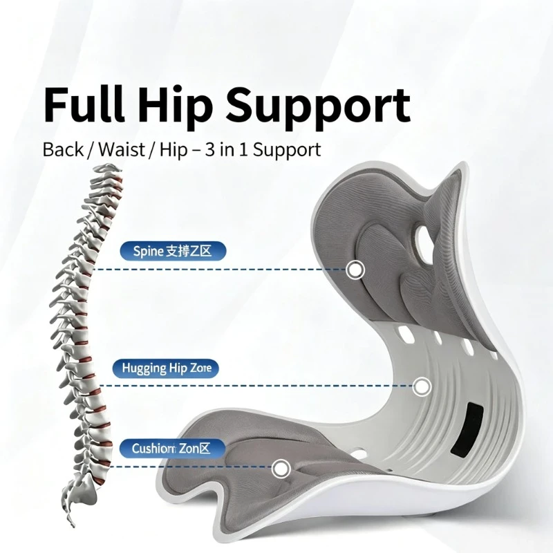 Office Artifacts | Ergonomic Petal Cushion, Correction of Hunchback + Relief of Low Back Pain, Sitting All Day Without Tired