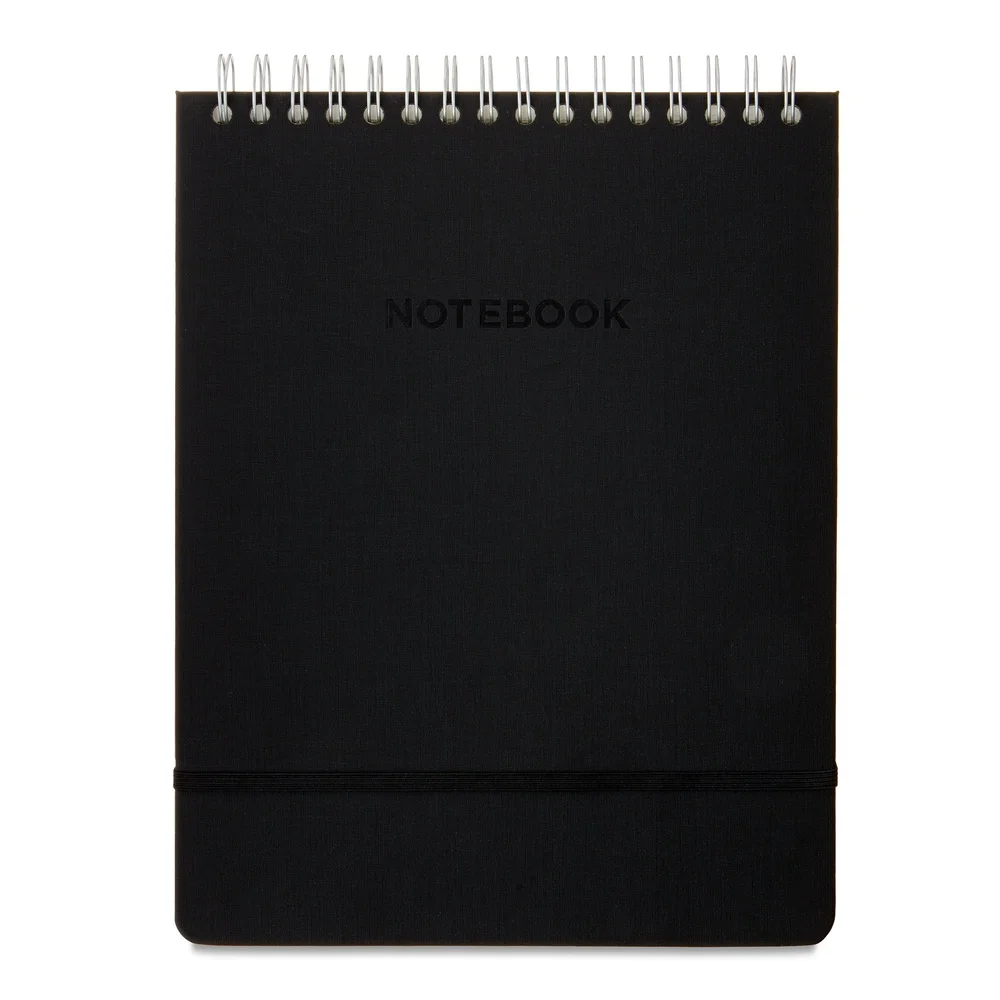 Quaderno compatto in pelle a spirale superiore 8,5x11 80 fogli a righe 160 pagine Carta resistente e resistente Ideale per ufficio e scuola