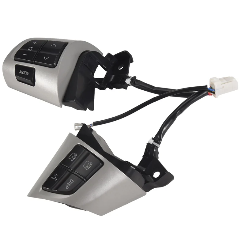 

A80X-84250-02230 Черные и серебристые кнопки аудиопереключателя на руле для Toyota Corolla 2006-2013/Wish/для RAV4/Altis