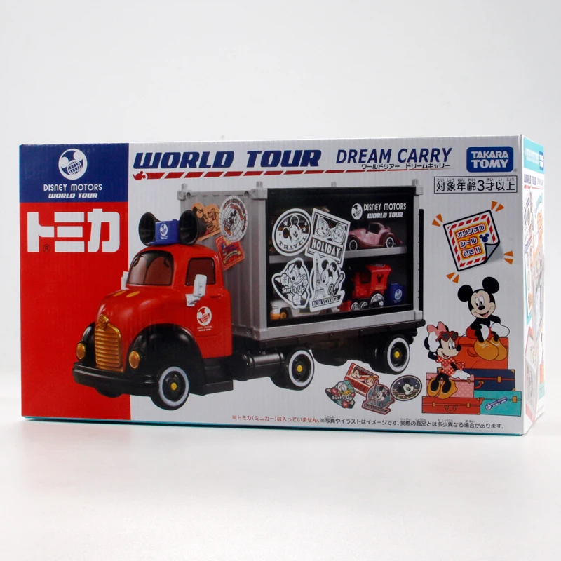 TAKARA TOMY Tomica Mickey ciężarówka transportowa samochody ze stopu zabawki pojazd silnikowy odlewany metalowy model prezent dla dzieci