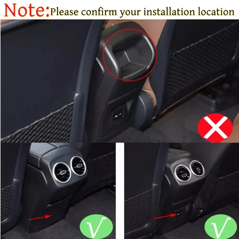 

Лидер продаж, молдинги, 2 шт./компл., ABS, автомобильный задний вентиляционный отверстие для кондиционера, рамка, накладка, наклейка для Mercedes Benz A class CLA