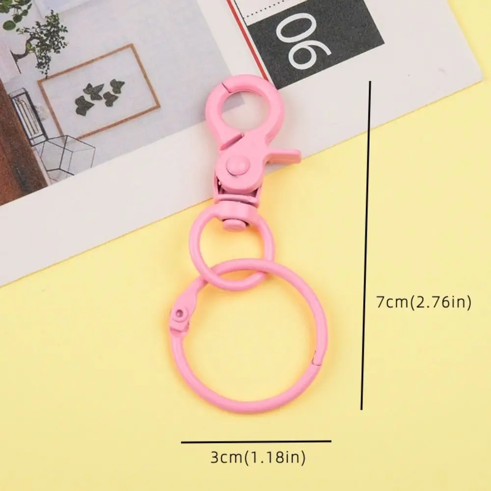 Candy Color Lobster Clasp Hooks Keyring Clip Hook Detachable Jewelry DIY Buckle Connector Jewelry Making Connecting Ring