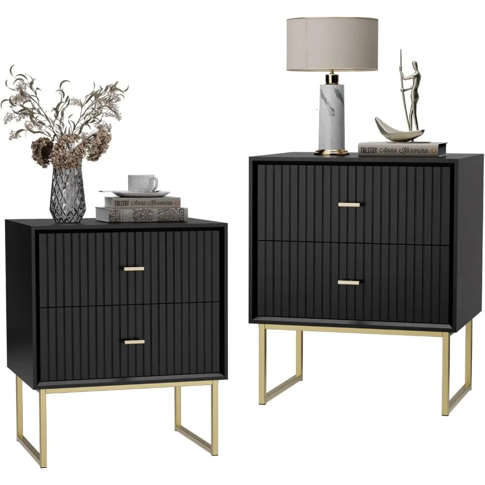 Black Nightstand Se…