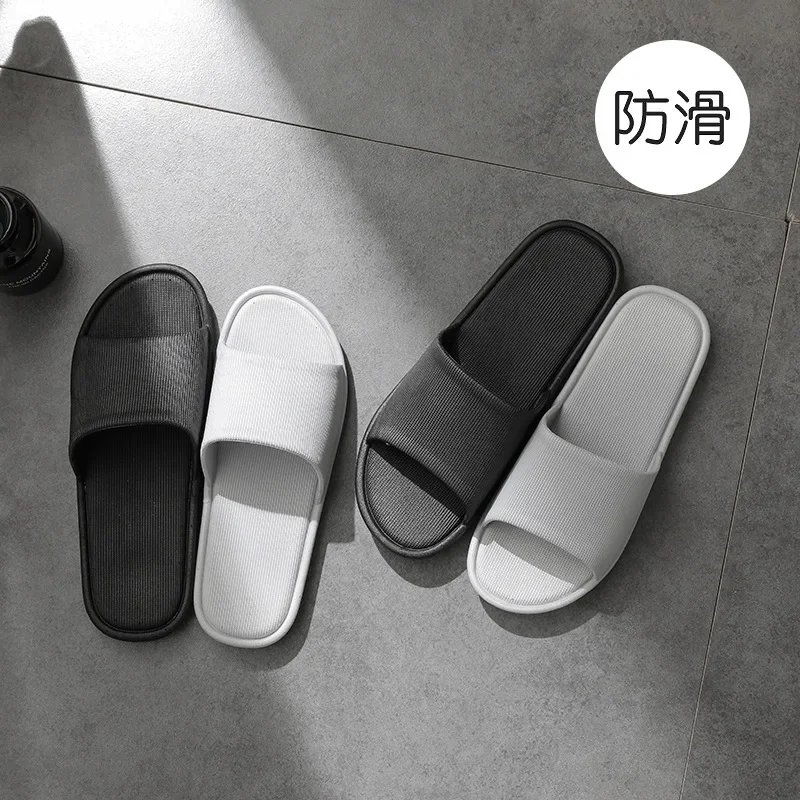 Slippers Men's Indoor Couples Home Household Non-slip Soft Bottom Bath Slippers Women's Slippers  Men's Shoes UNISEX