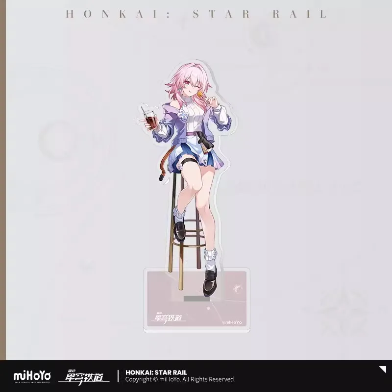 Honkai Star Rail serie de navegación deliciosa Danheng March 7. ° Cosplay 3D soporte DIY regalos de Halloween para niños, juego genuino