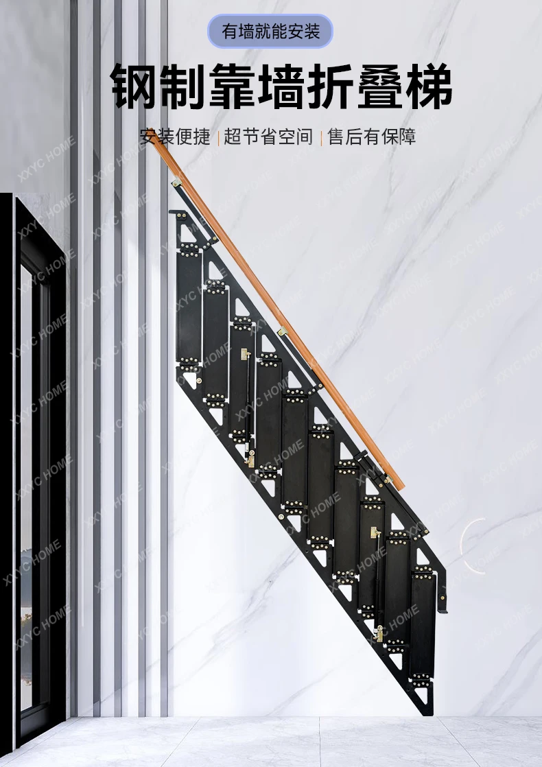 Dachboden einziehbare unsichtbare Wand-Klappleiter für den Haushalt