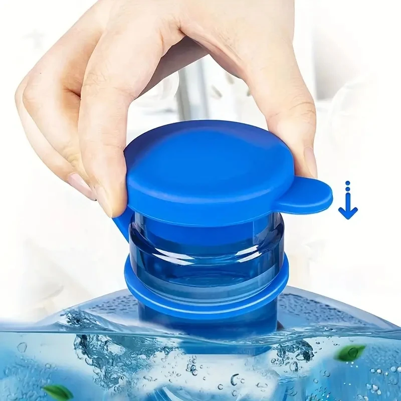 1Pc Reusable Water Jug Cover Silicone Water Jug Spill Proof Replacement Cap