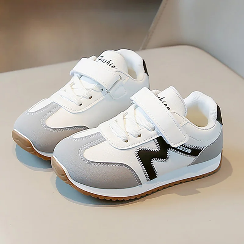 

Autumn Teenager Kid's Sneakers PU Leather Waterproof Outdoor Boy's Tennis Shoes Teenager Girl's Sneakers Children Sport Shoes