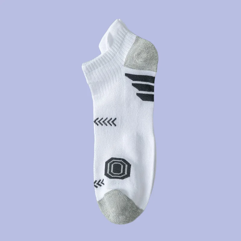 5/10 Pairs 2024 Fashion Socks Sports Men's Short Socks Youth Deodorant Short Socks Men's Large Size Summer Cotton Sports Socks