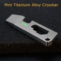 Mini Titanium Alloy Crowbar Keychain Pendant EDC Multi-function Open Delivery Gadget External Hex Wrench Bottle Opener Tool