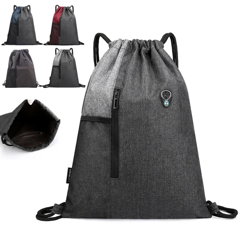 Lightweight Drawstring Backpack Fashion Casual Unisex Bundle Rope Sport School Bags Travel Beach For Men Women