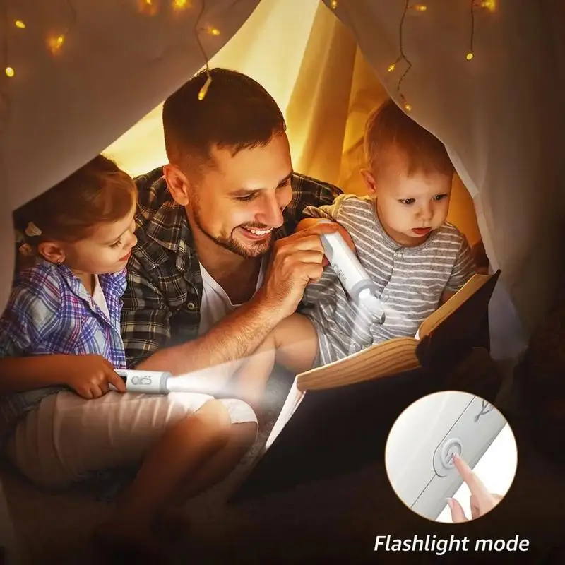 2 In 1 LED Motion Sensor Night Light Portable Flashlight With Dusk To Dawn Sensor For Bedroom Bathroom  Reading Camping