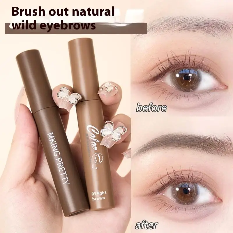 Tinte líquido para cejas resistente al agua y duradero: potenciador natural de color marrón oscuro con varios colores para cejas definidas