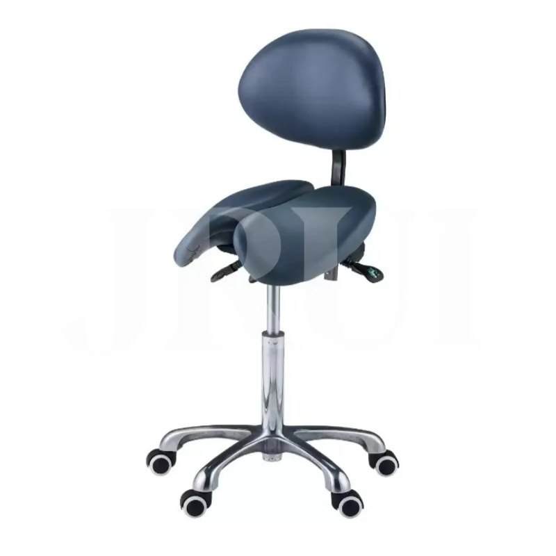 Ergonomic Split Saddle Stool Adjustable Swivel Lift Rotation Dental Chair Orthopedic Posture Stool for Salon