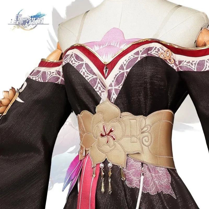 أزياء هونكاي ستار رايل تينغيون فوغ التأثيرية مجموعة كاملة من الملابس والإكسسوارات المزخرفة ملابس حفلات الكرنفال الأنيمي للنساء