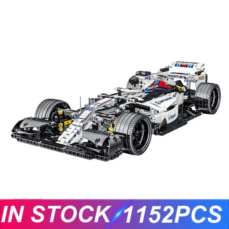 1152pcs Technical 023004 Formula Cars Red F1 Building Blocks Sports RC Racing Cars Super Model Bricks Toys for Kids Boys Gifts