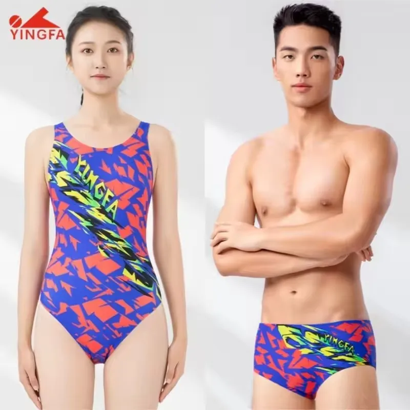 YINGFA Couple's Racing Swimsuits Chlorine Resistance & Quick-Dry Competition Swimwear For Couples & Teams