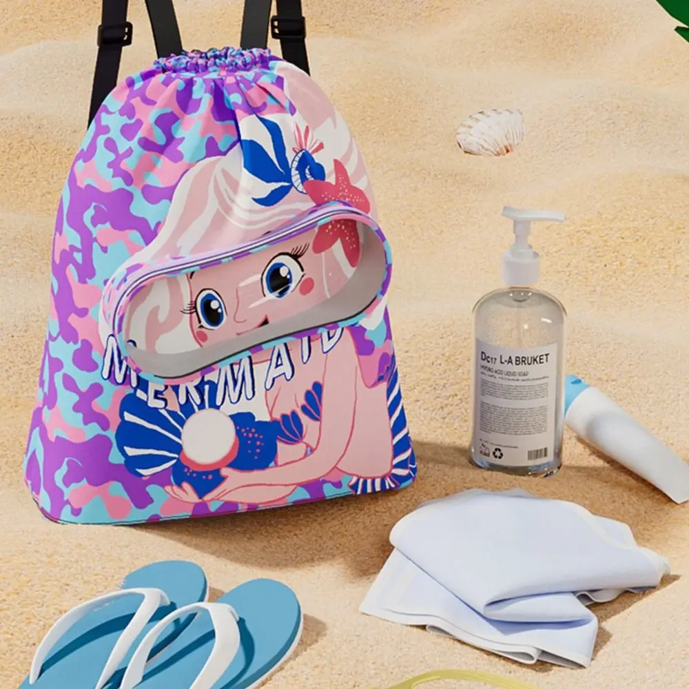 Travel Fitness for Sport Beach Bag Children Swimming Bag Dry Wet Separation Swim Backpack Kid Swim Bag Drawstring Adjustable