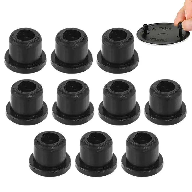 Hole Plug 10 Pieces Rubber Auto Body Plugs Truck Bed Hole Plug Black Rubber Hole Plug For Women Men Adults Bikes Frame