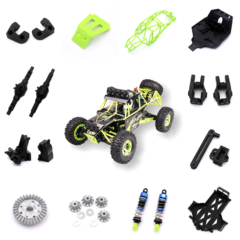 12428 Original Parts 0001-0050 Wltoys 12427 12423 RC Car Spare Parts Rear Axle/arm/wavefront Box/gear/connecting /Suspension