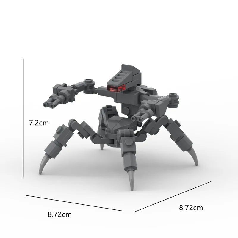 The New Domestic Creative Small Particle Building Block Moc Assembled Military Four-Legged Mechanical Robot Puzzle Boy Gift