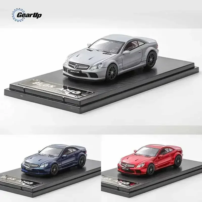 Przedsprzedaż GUM 1:64 SL65 Black Series R230 V12 Diorama Model Samochodu Kolekcjonerski Miniaturowa Zabawka Gear Up GUM